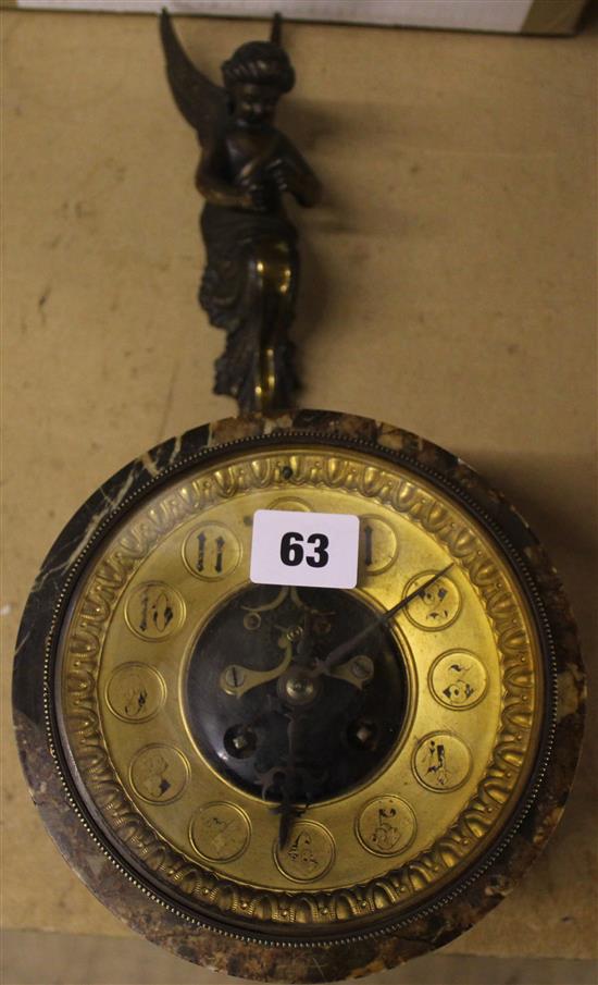 Cherub mounted clock